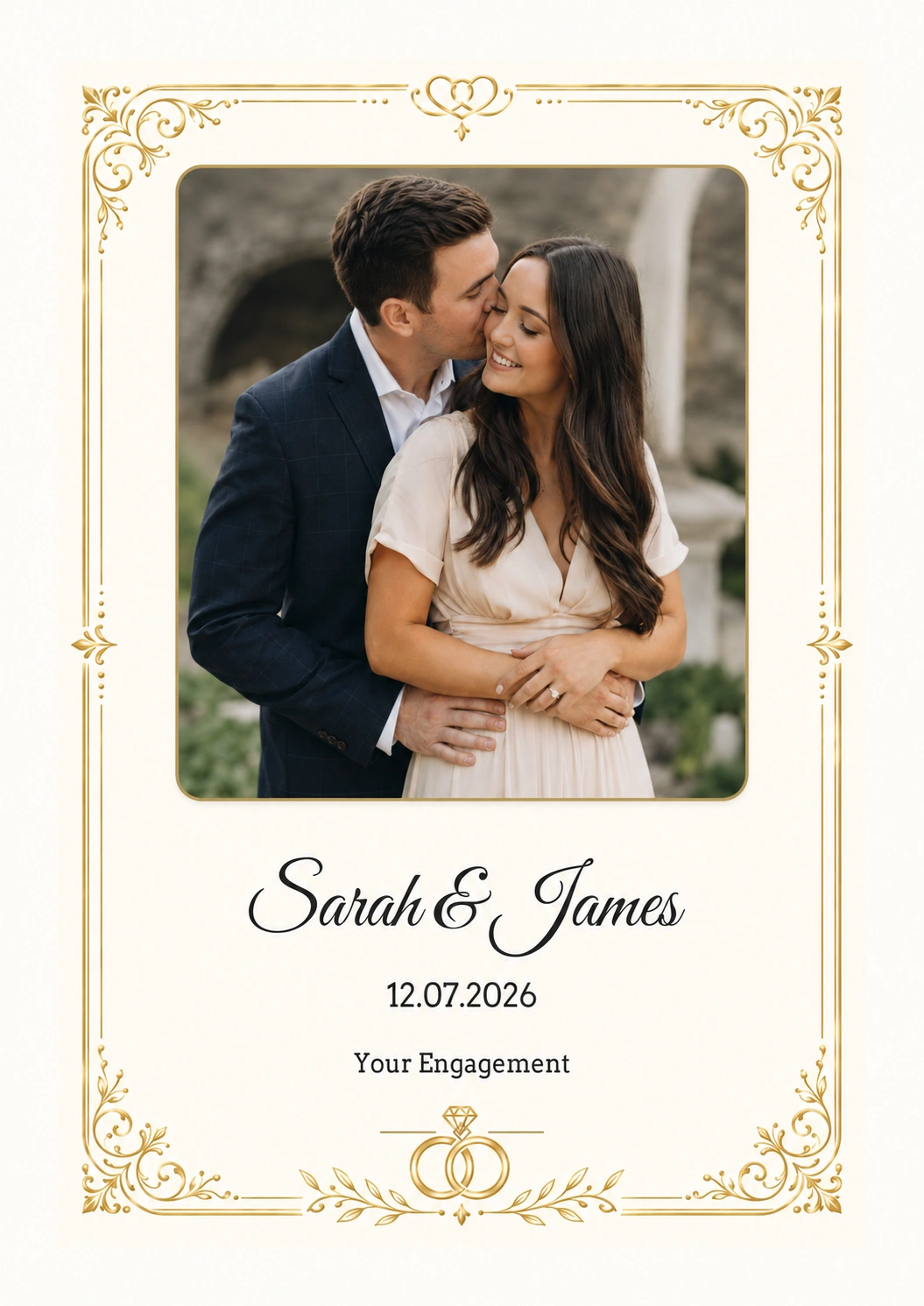 Wedding & Engagement Memory Book cover example